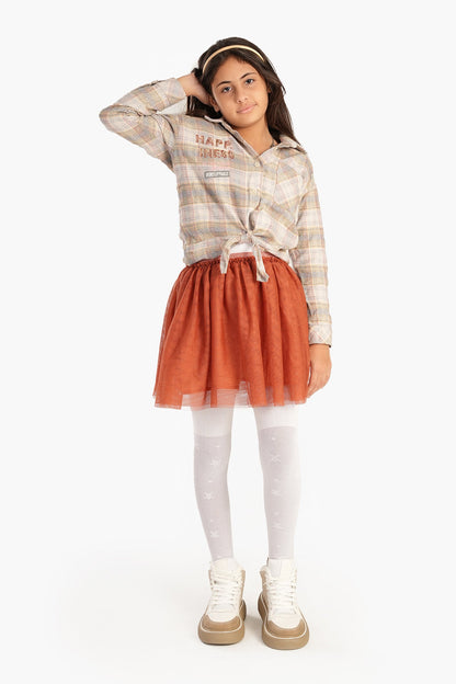 كولون قطني بنقشة نجوم للبنات