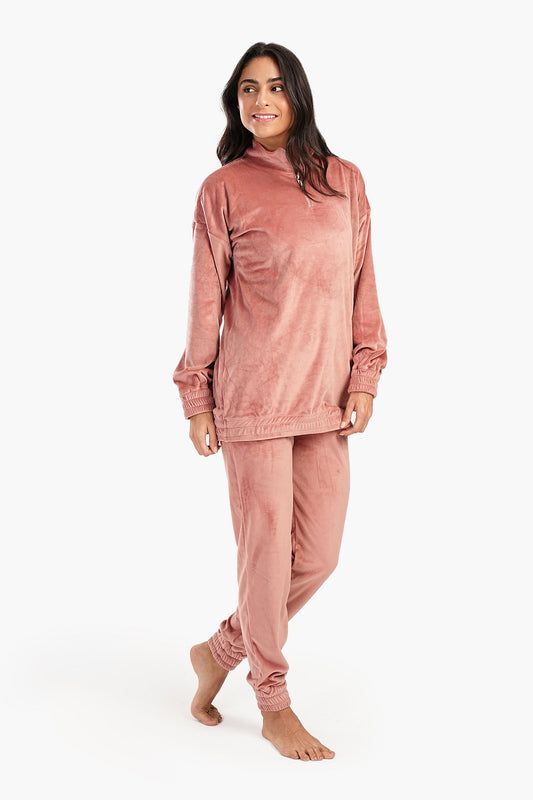 Pyjama Set With Elastic Cuffs