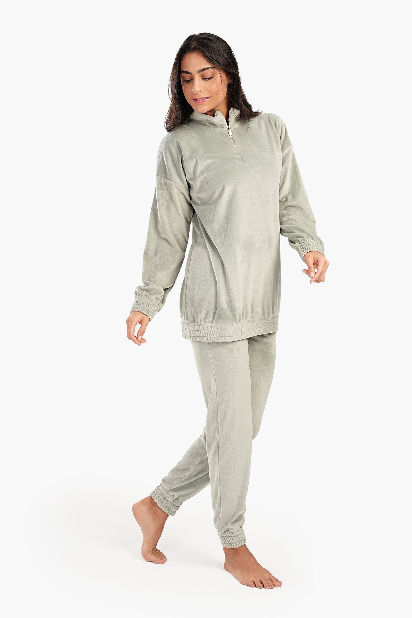 Pyjama Set With Elastic Cuffs