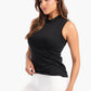 Black High Neck Slim Fit Top