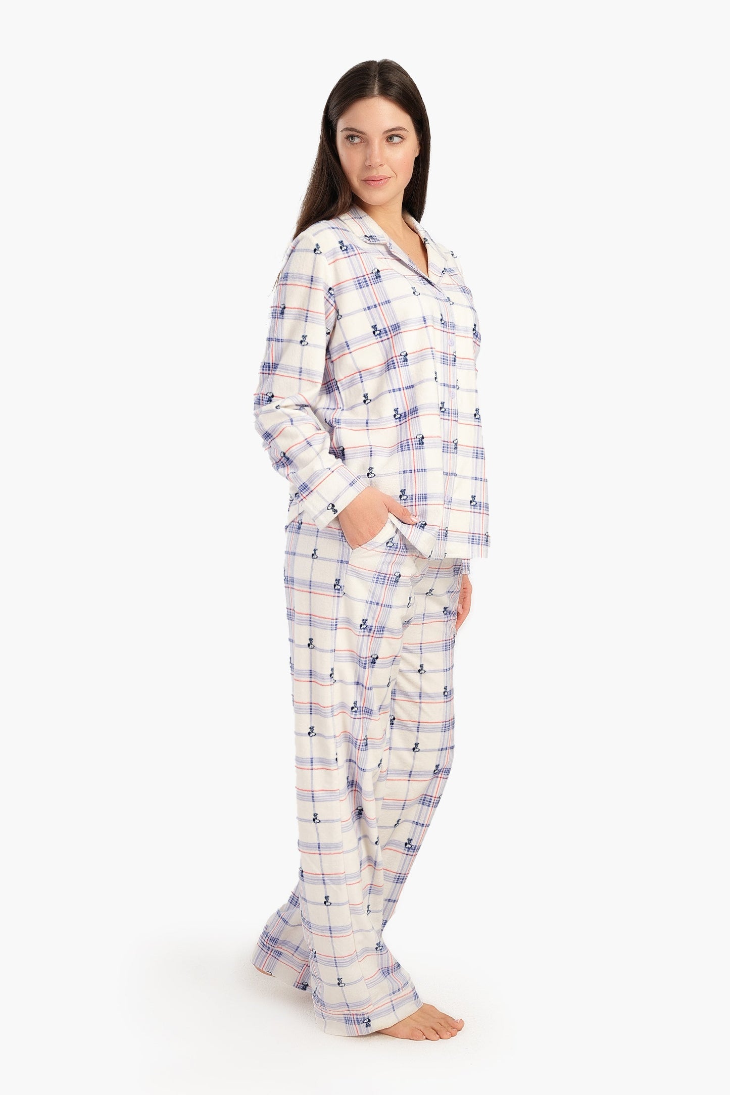 Checkered Snoopy Pyjama Set