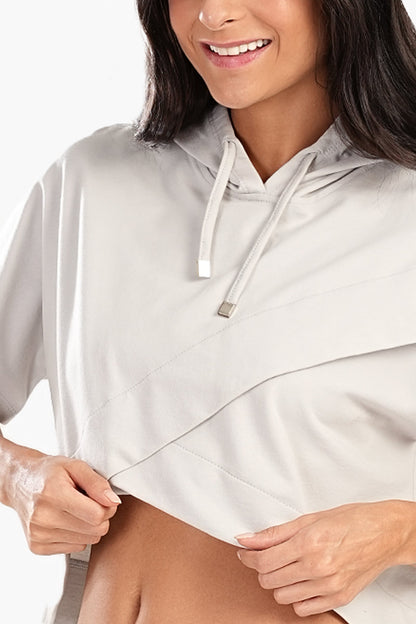 قميص بيجاما قصير غير متماثل