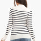 Carina Pullover with Horizontal Stripes