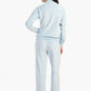 Light Blue Queen Embroidery Pyjama Set