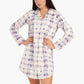 Checkered Snoopy Night Shirt