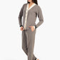 V-Neck Button Closure Pyjama Set