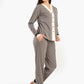 V-Neck Button Closure Pyjama Set