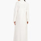 Off White Stand Collar Nightgown