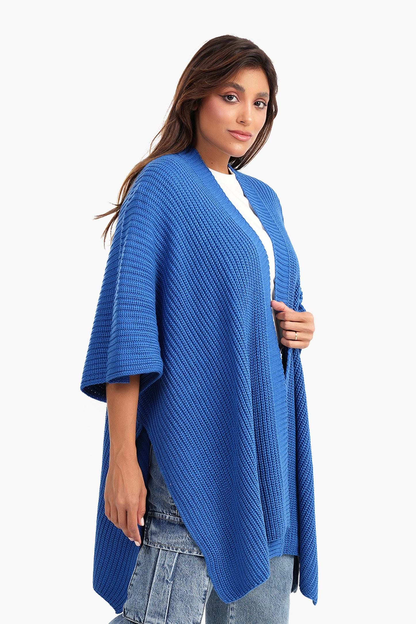 Carina Asymmetrical One Size Poncho