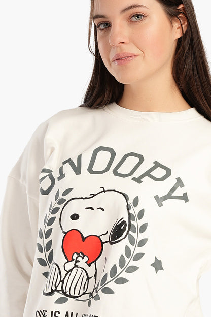 بلوزة بيجاما بأكتاف منسدلة