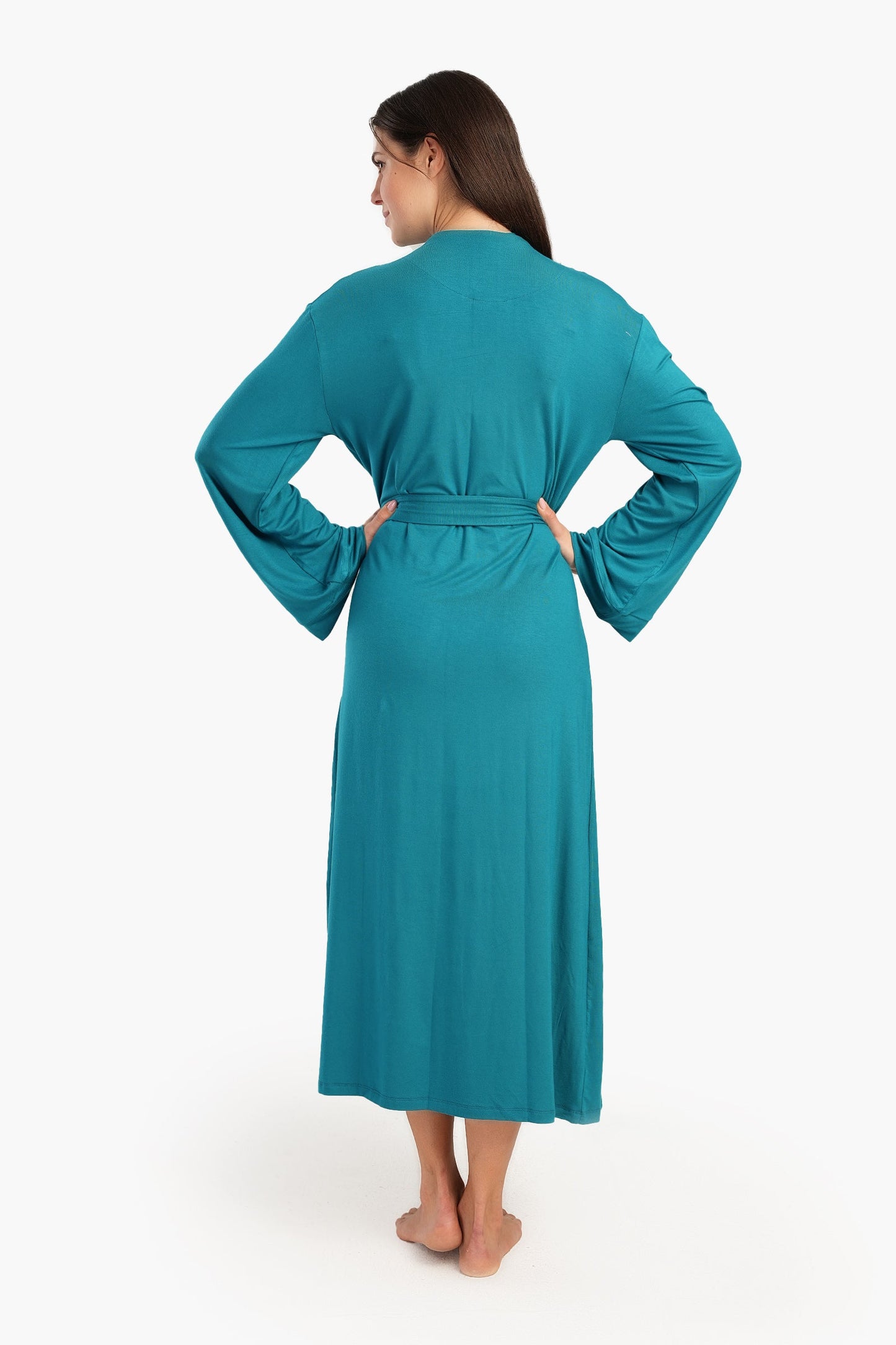 Long Sleeves Plain Robe