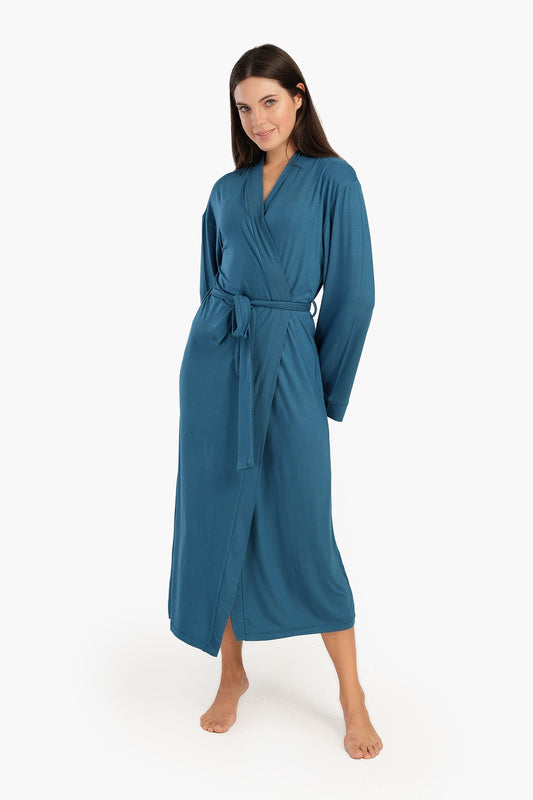 Long Sleeves Plain Robe