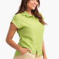 Lemon Green Short Sleeves Lounge Shirt