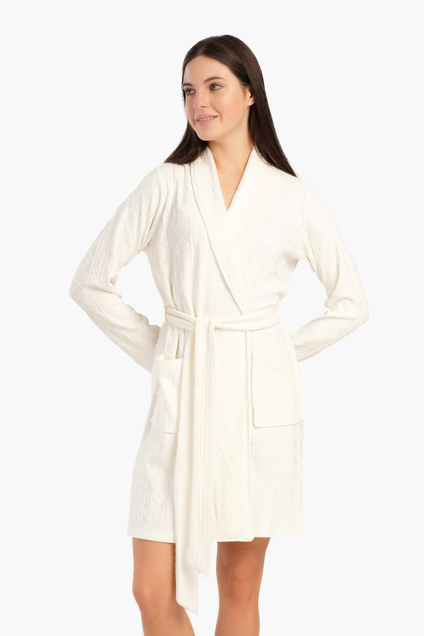 Jacquard Knitted Robe