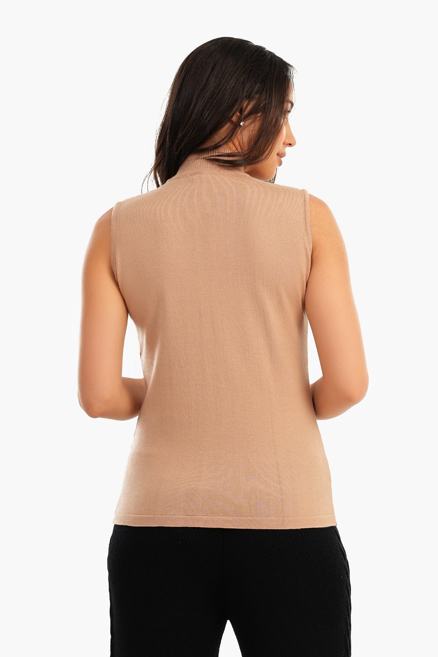 Carina Sleeveless High Neck Pullover