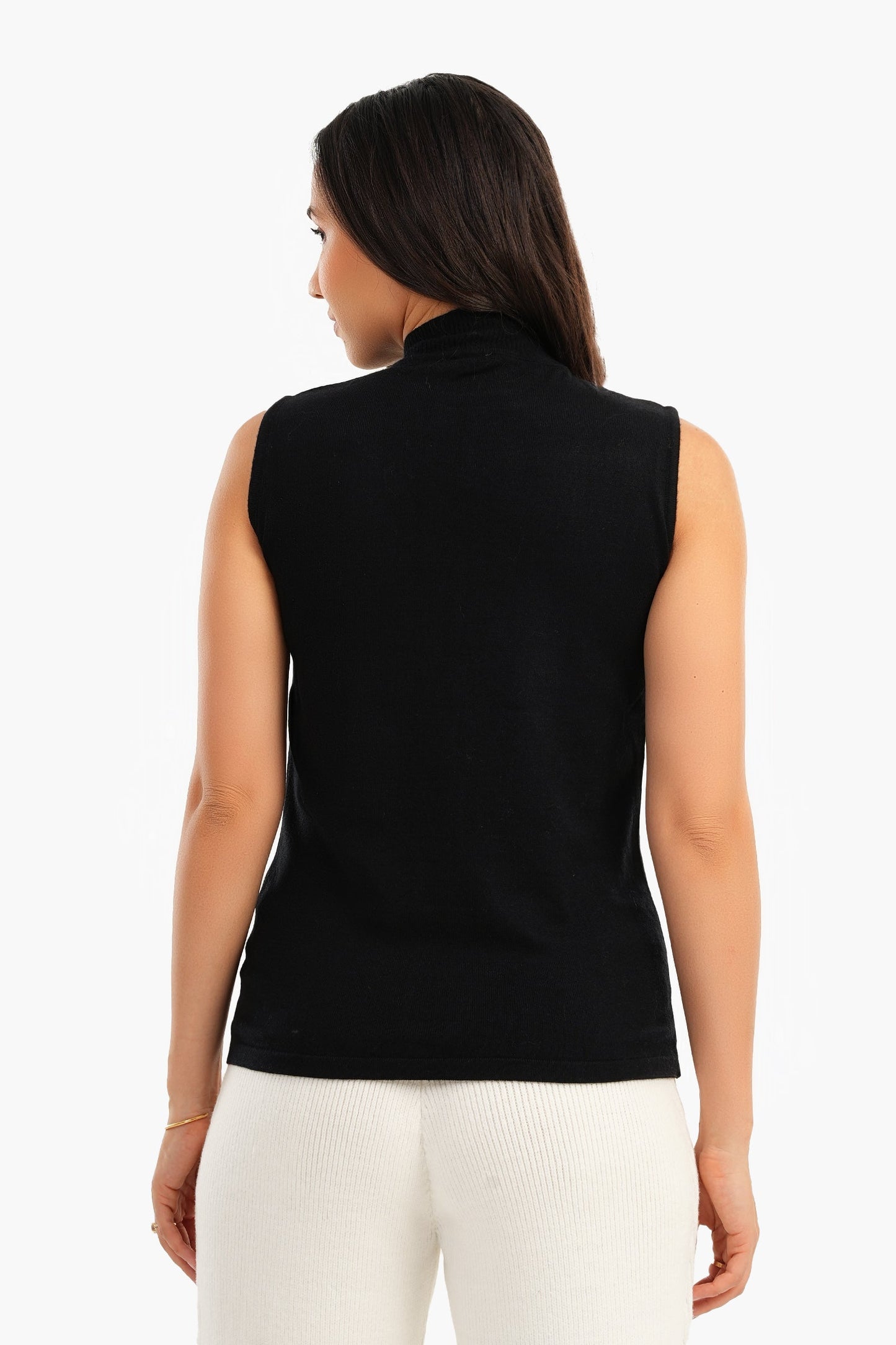 Carina Sleeveless High Neck Pullover