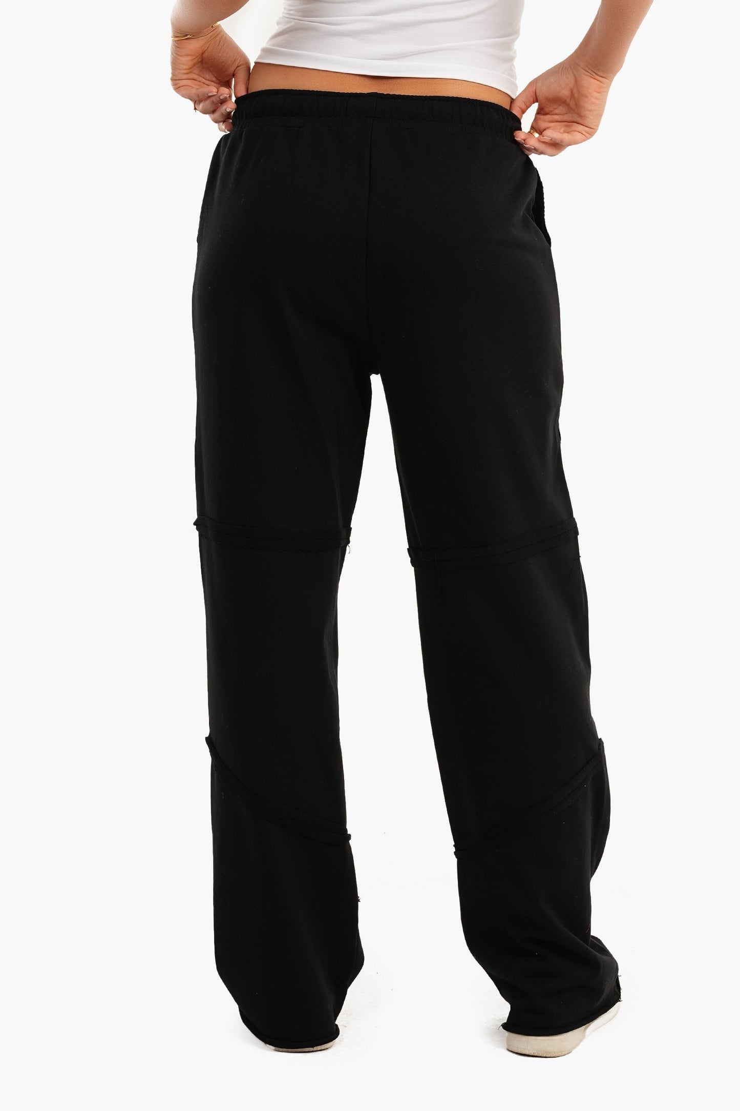 Carina Black Piping Lounge Pants