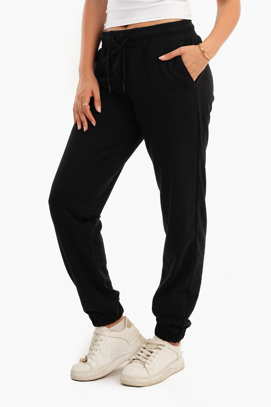 Carina Black Lounge Joggers