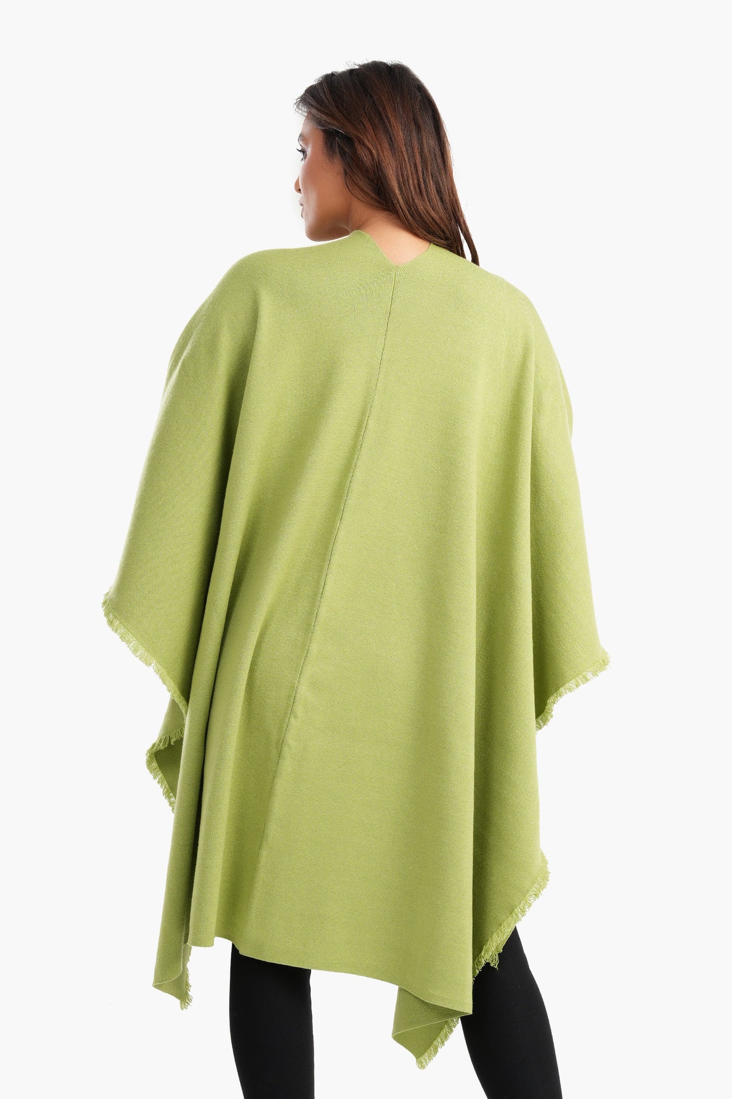 Carina Loose Fit Solid Pattern Poncho