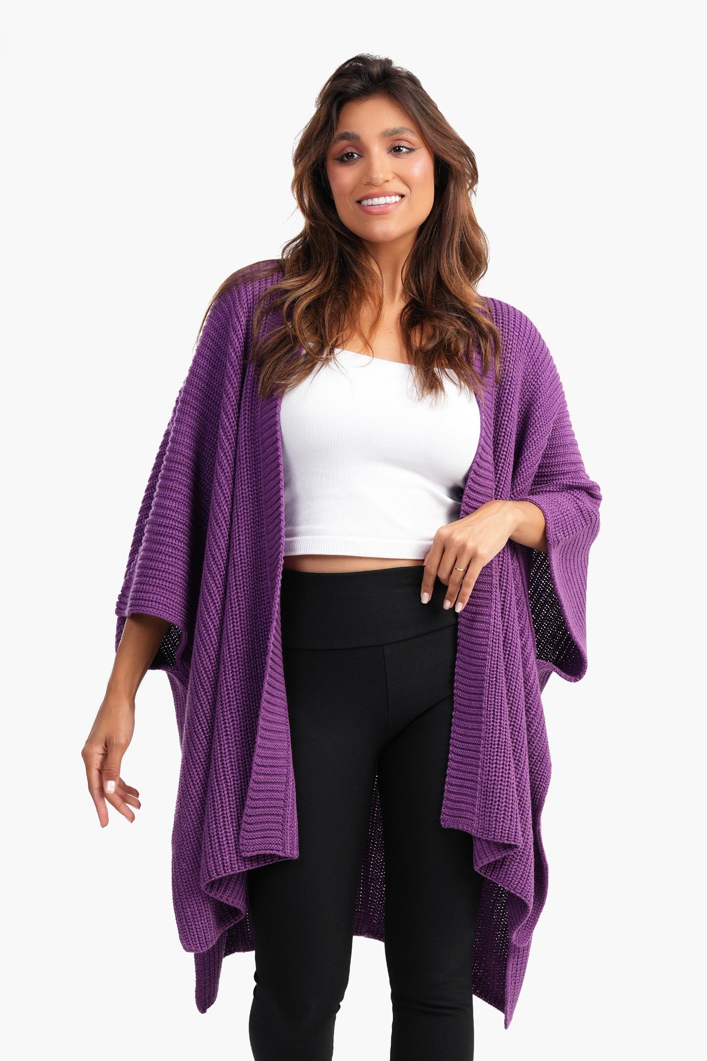 Carina Asymmetrical One Size Poncho