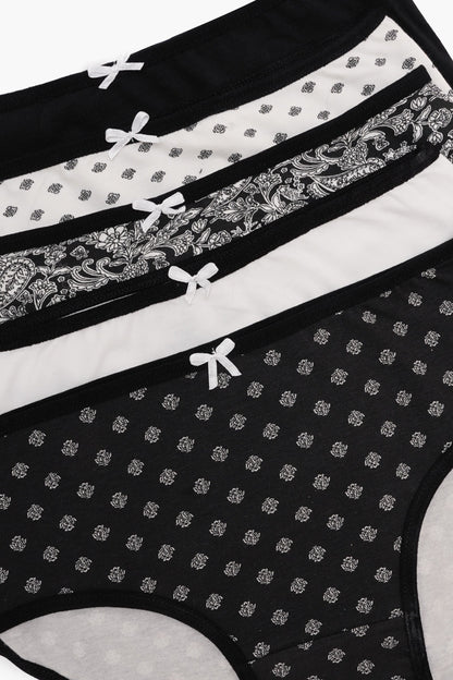 مجموعة من 5 سراويل داخلية ملونة