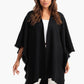 Carina Loose Fit Solid Pattern Poncho