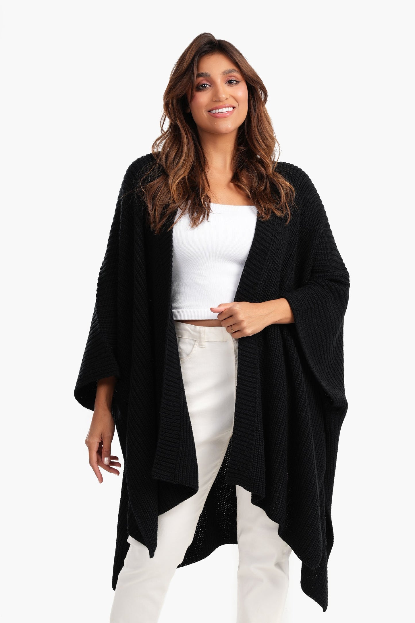 Carina Asymmetrical One Size Poncho