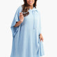 Carina Hooded Poncho with Knee Length