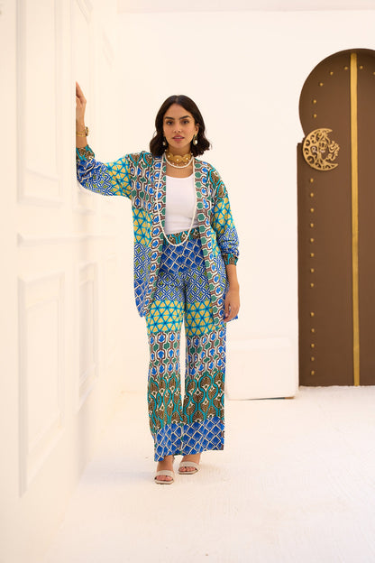 بنطلون مطبوع متعدد الأنماط