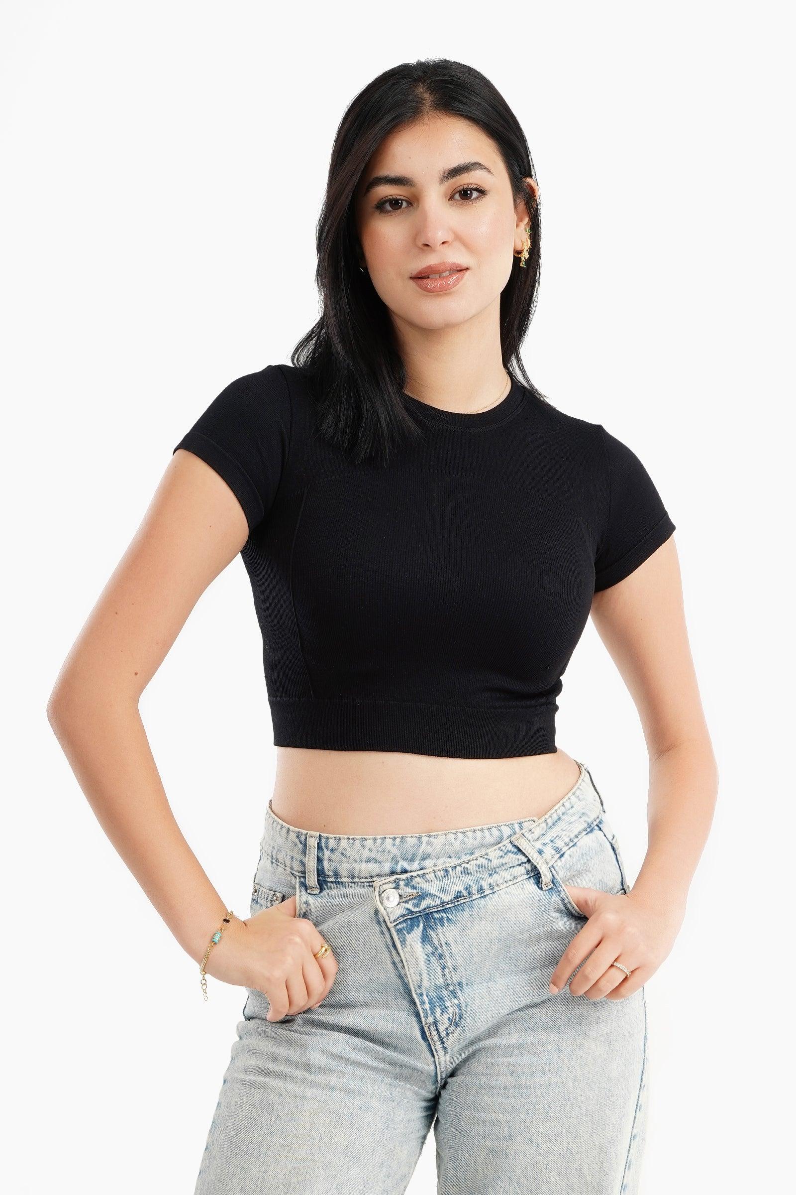 Short Sleeves Cropped Top - Carina - ??Ã¢â‚¬â„¢????????ÃƒÂ±??Ã¯Â¿Â½ÃƒÂ¿??Ã†â€™?ÃƒÂ¿????