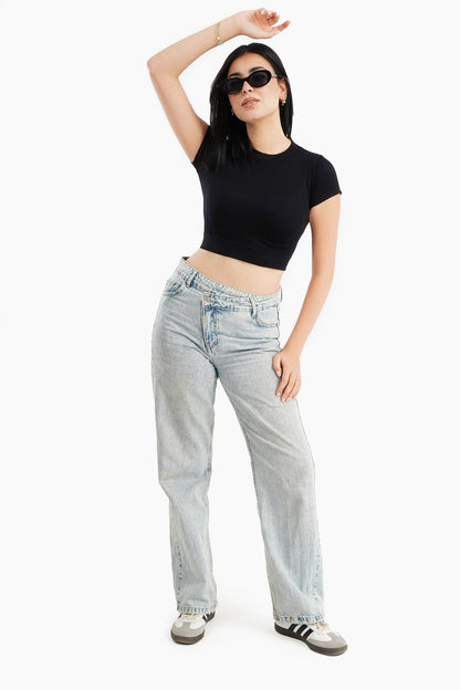 Short Sleeves Cropped Top - Carina - ??Ã¢â‚¬â„¢????????ÃƒÂ±??Ã¯Â¿Â½ÃƒÂ¿??Ã†â€™?ÃƒÂ¿????