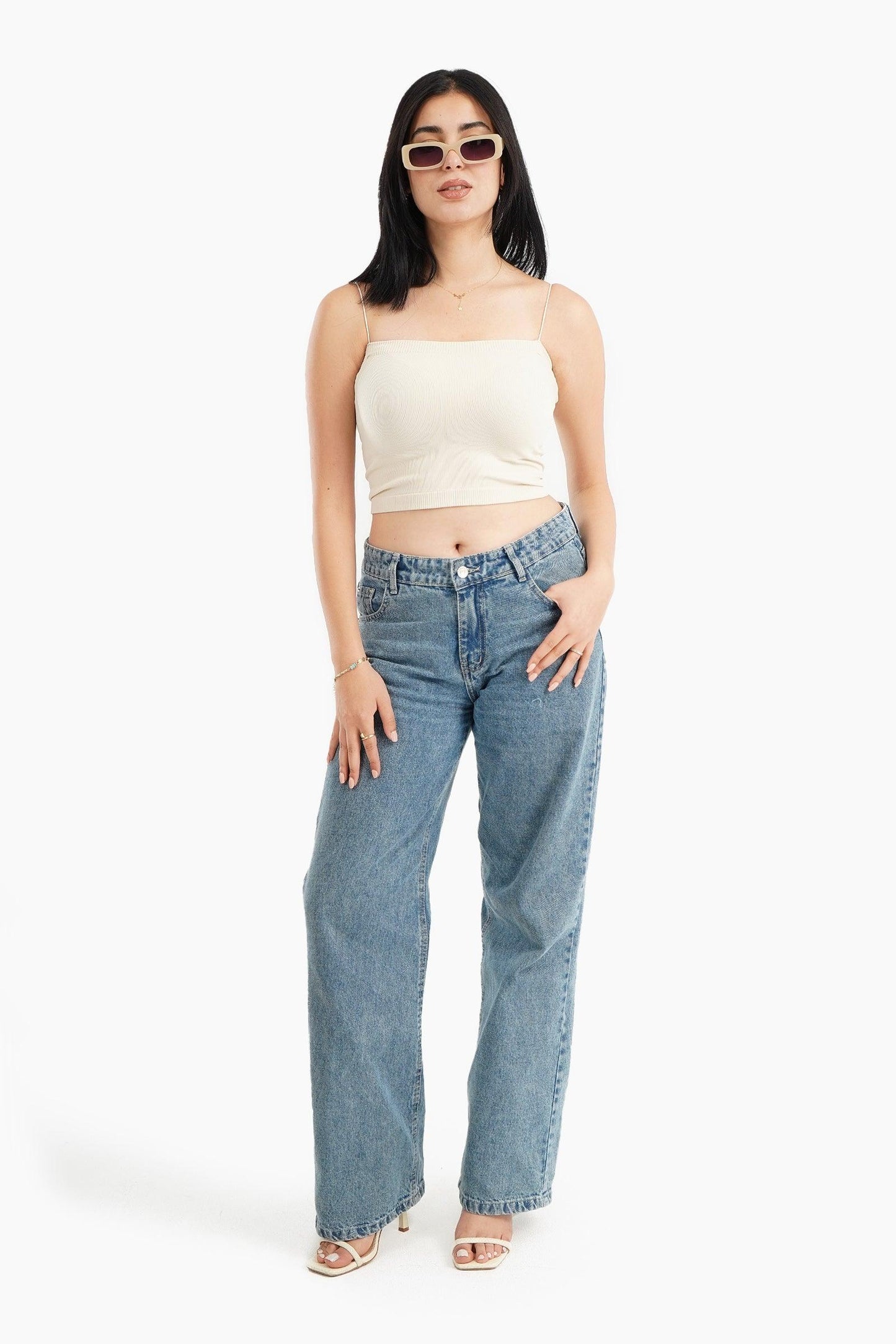 Spaghetti Straps Cropped Top - Carina - ??Ã¢â‚¬â„¢????????ÃƒÂ±??Ã¯Â¿Â½ÃƒÂ¿??Ã†â€™?ÃƒÂ¿????