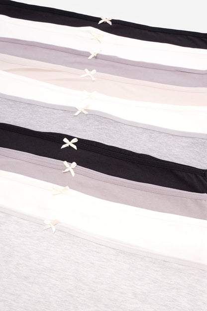 عبوة من 10 سراويل داخلية كاملة ملونة