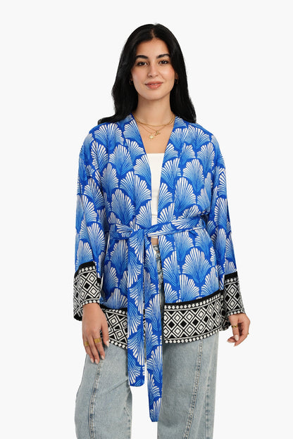 Shell Printed Kimono