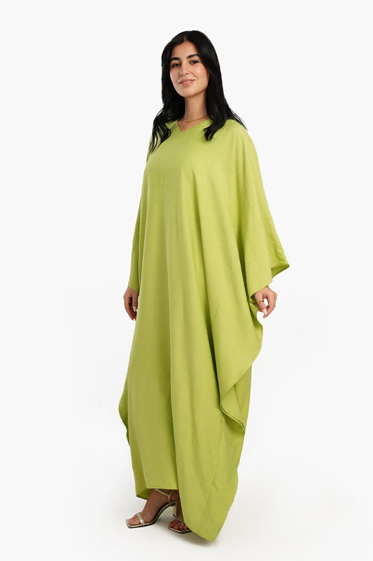 فستان سادة بمقاس واحد