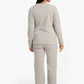 Wrap Front Ribbed Pyjama Set