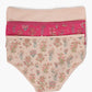 Pack of 3 Colored Brief Panties