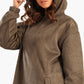 Olive Velvet Lounge Hoodie