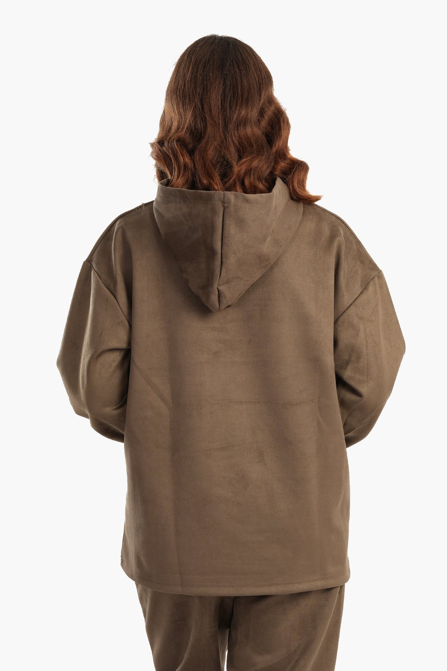 Olive Velvet Lounge Hoodie