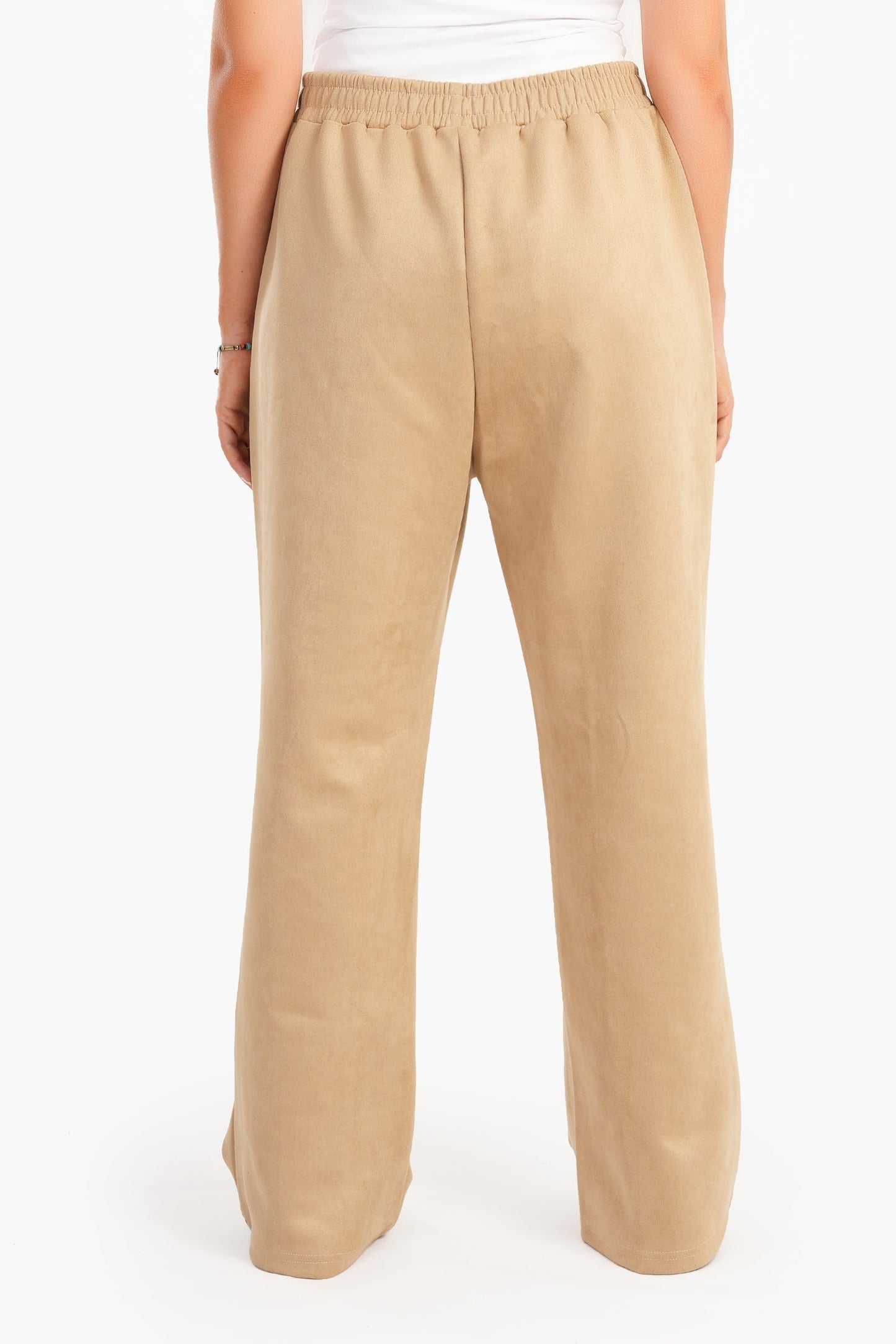 Beige Velvet Lounge Pants