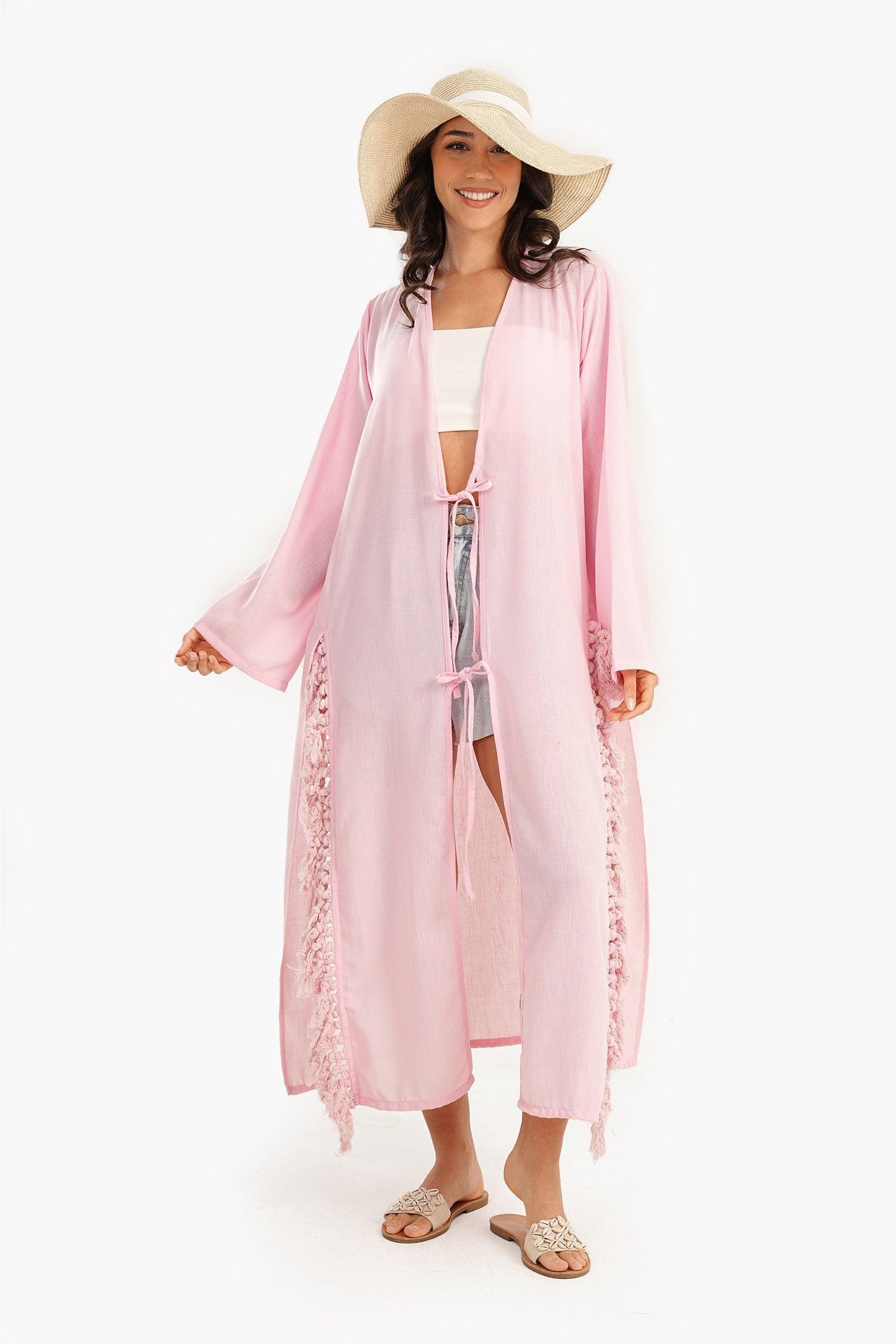 Beachwear Kimono with Fringes - Carina - ??√¢‚Ç¨‚Ñ¢????????√É¬±??√Ø¬ø¬Ω√É¬ø??√Ü‚Äô?√É¬ø????