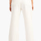 White Denim Pants with Slits