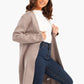 Wool Cardigan with Colored Neck