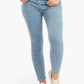 Unfinished Hem Skinny Jeans