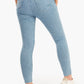 Unfinished Hem Skinny Jeans