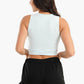 Carina Ribbed Top with Cut Out Sides