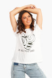 White Printed T-Shirt