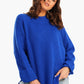 Relaxed Pullover with Folded Cuffs