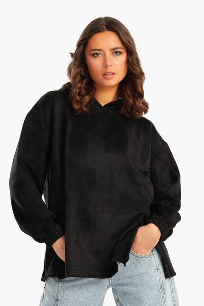 Black Velvet Lounge Hoodie