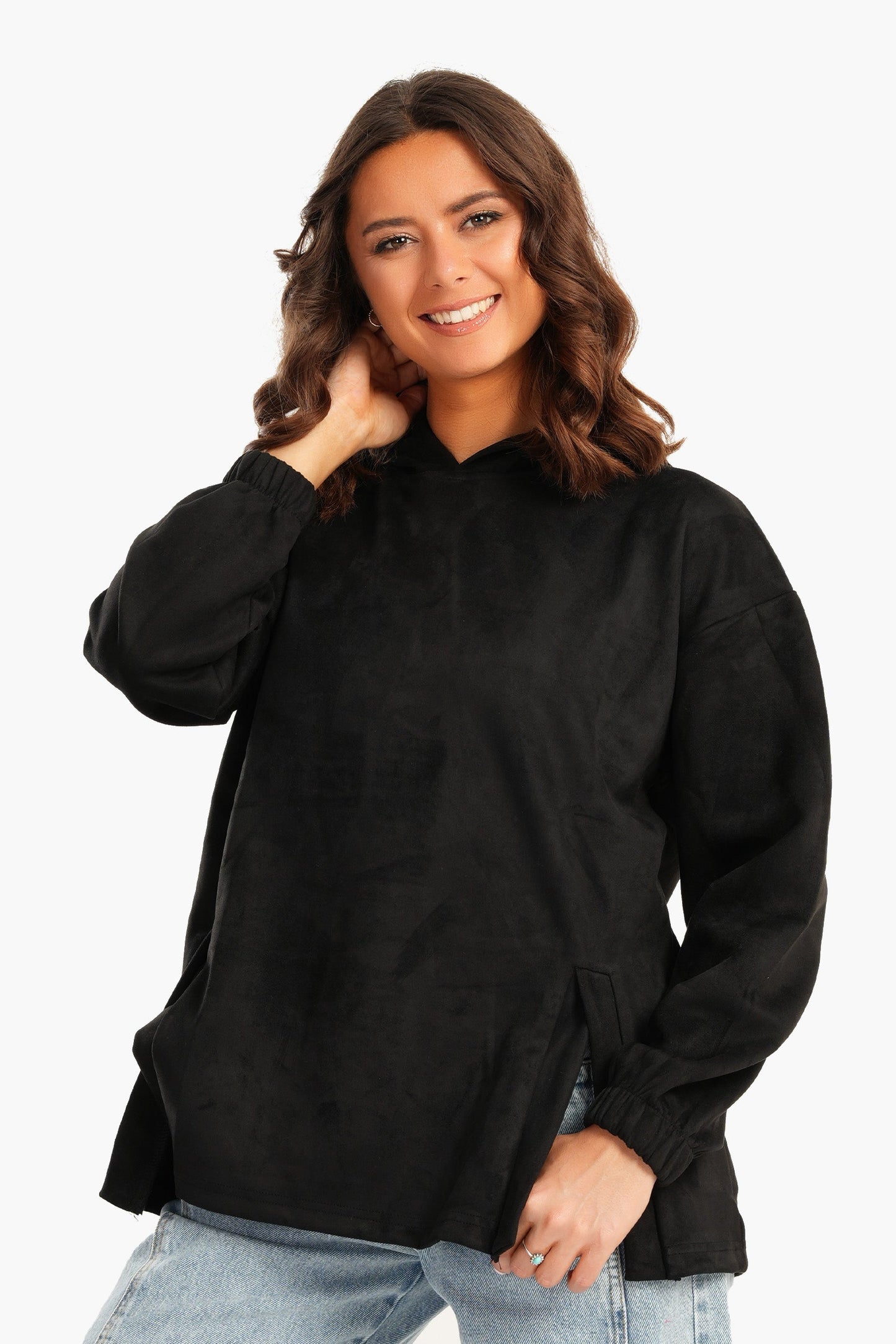 Black Velvet Lounge Hoodie